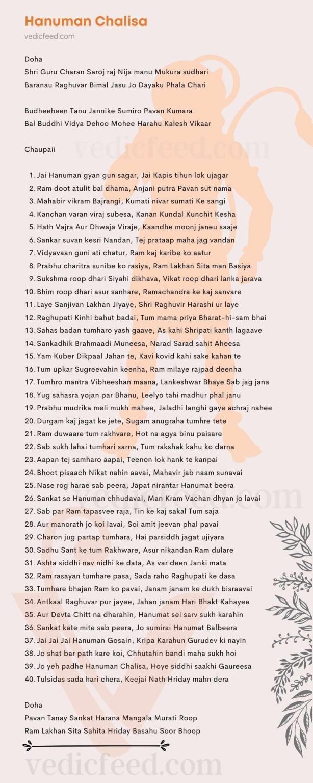 Hanuman Chalisa Lyrics With Meaning (English and Hindi)