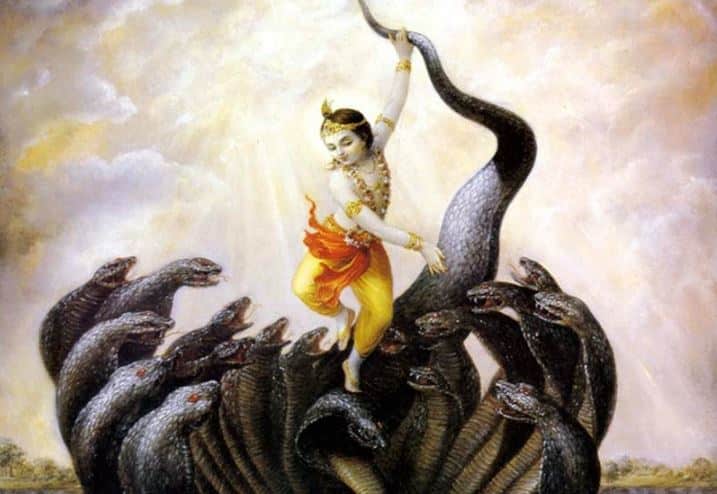 Shri Krishna and Shesha