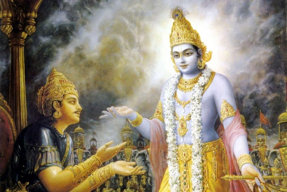 Shri Krishna and Arjuna