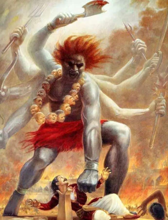 Lord Veerabhadra Vigorous Fighter Fierce Avatar Of Shiva