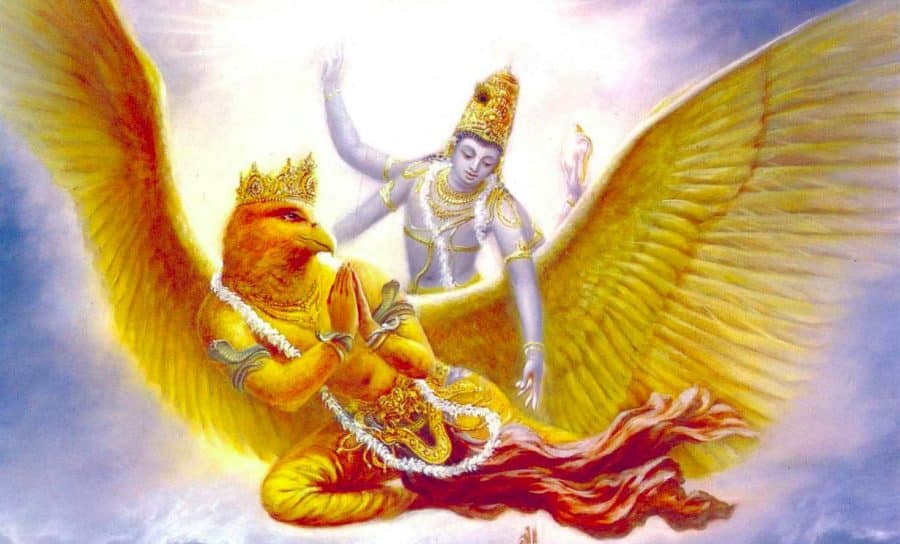 Vishnu on Garuda