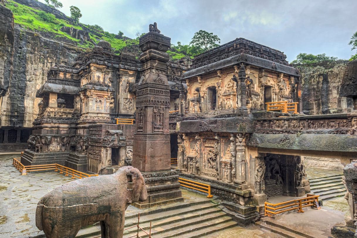 Inside Kailasa Temple